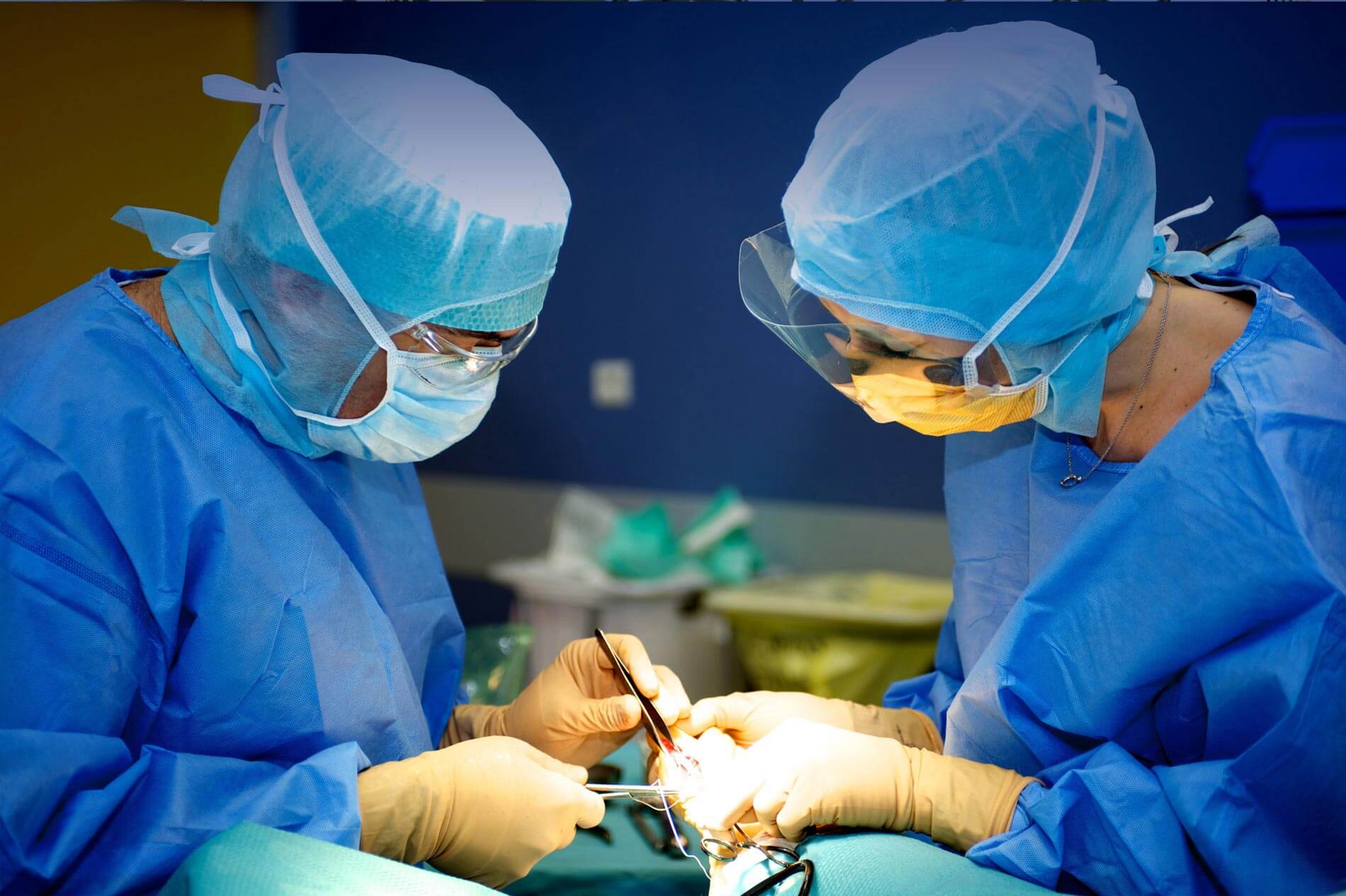 Equipe chirurgie pied cheville